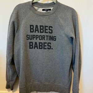 Gray Graphic Sweater